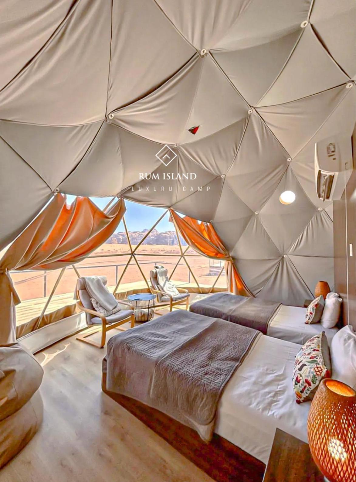 Rum Island Luxury Camp & Bubbles Hotel Wadi Rum Eksteriør bilde